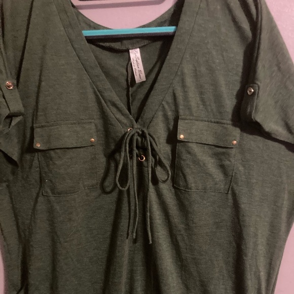 Olive Green Blouse - Picture 3 of 3